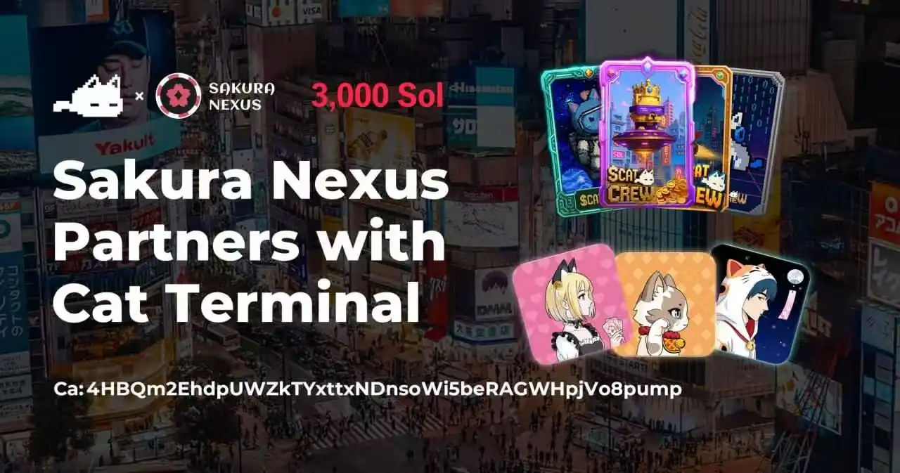 日本链游项目Sakura Nexus宣布斥资3,000 SOL购入CAT代币