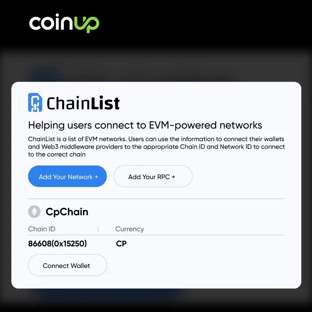 CPChain成功登陆ChainList，开启Web3新篇章
